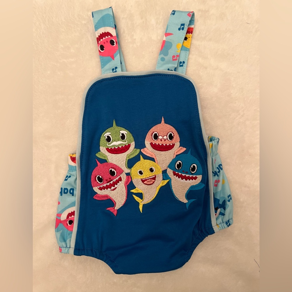 Embroidered Baby Shark Romper